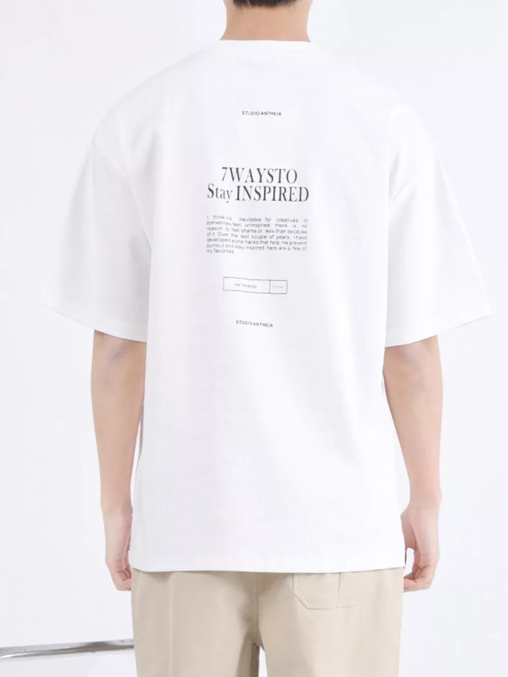Men's Plus Size Letter Round Neck Oversized T-Shirt, image 6