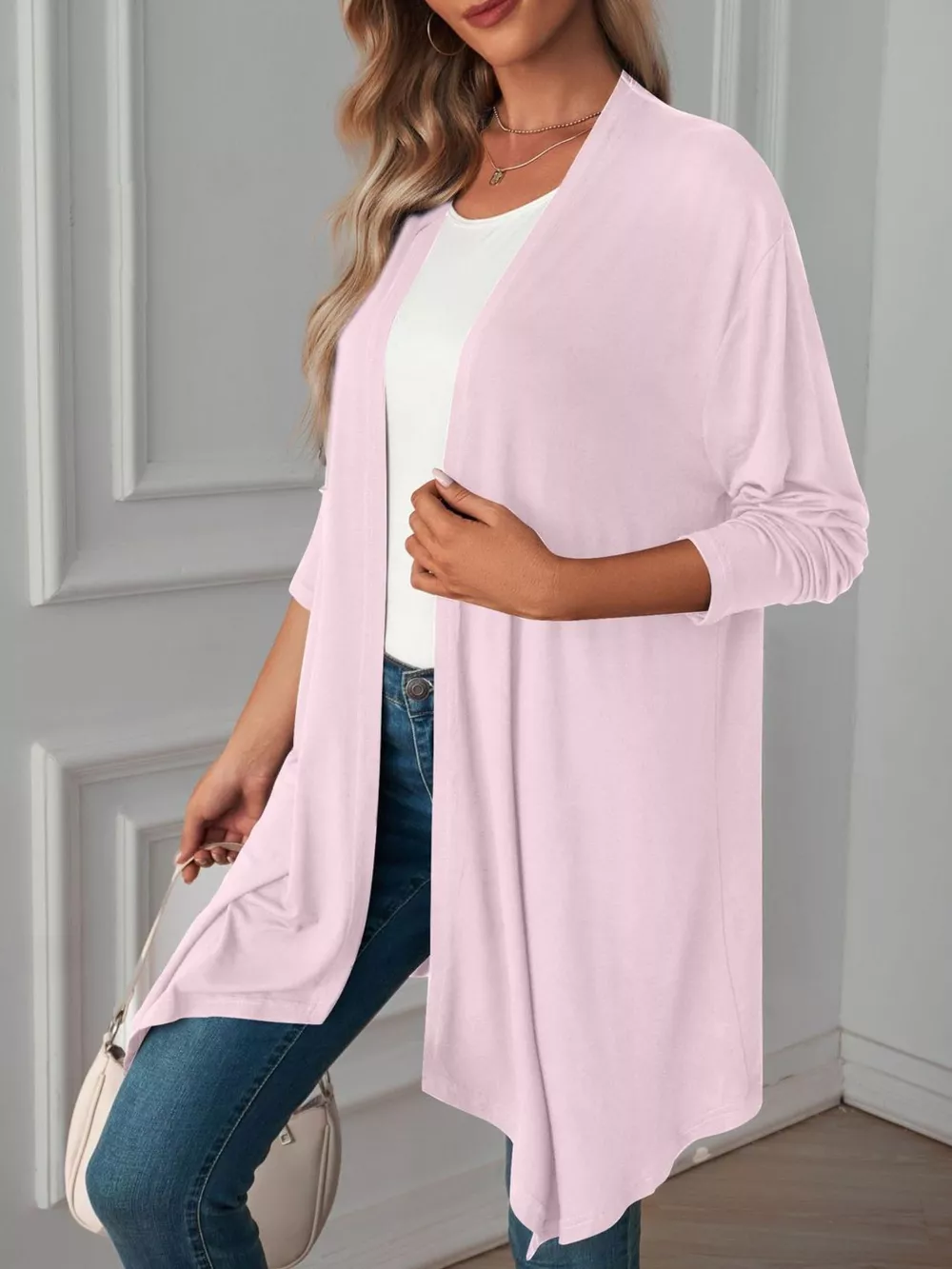 Lightweight Open Front Cardigan, image 23