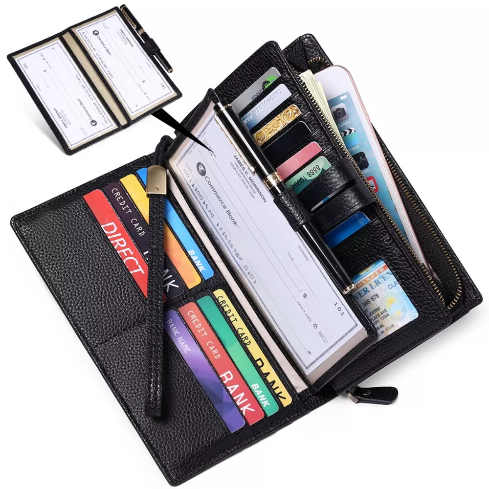 Leather Long Wallet
