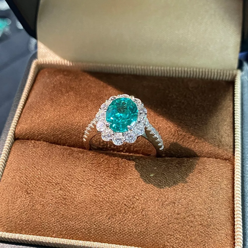 925 Sterling Silver Emerald Ring, image 2