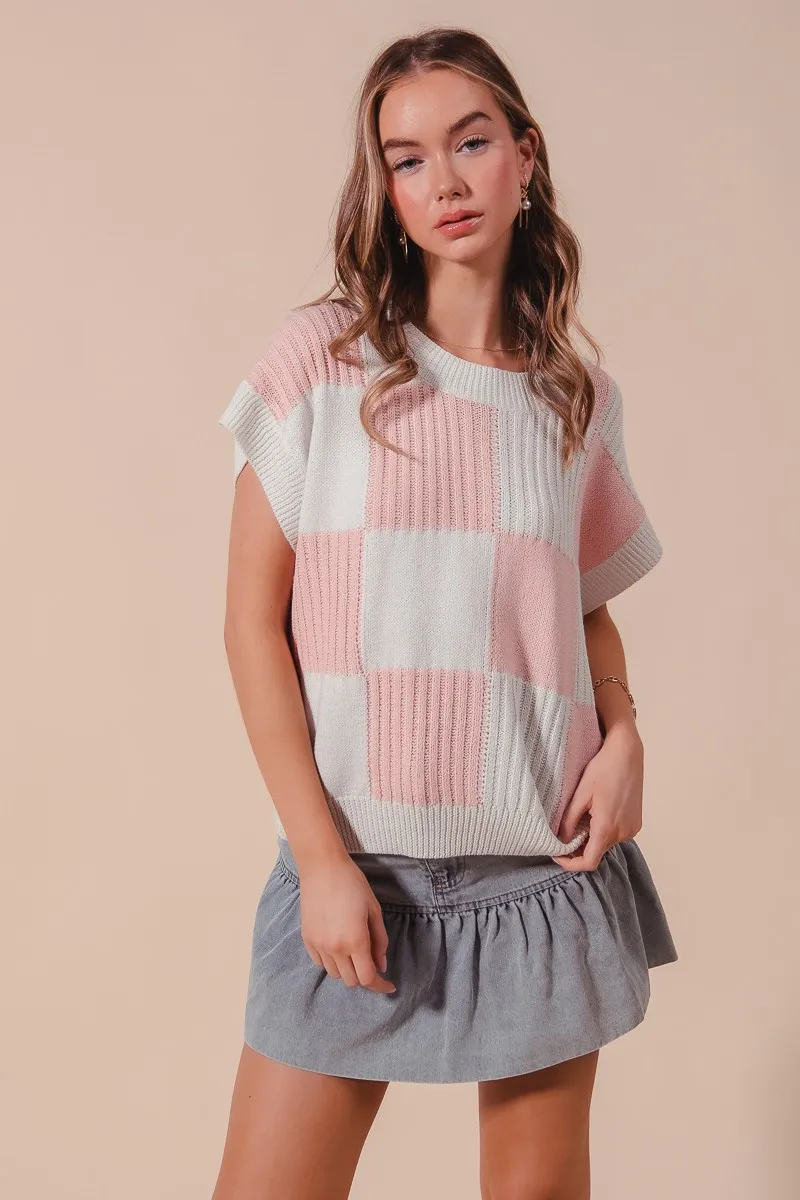 Check Plaid Casual Sweater Top, image 6
