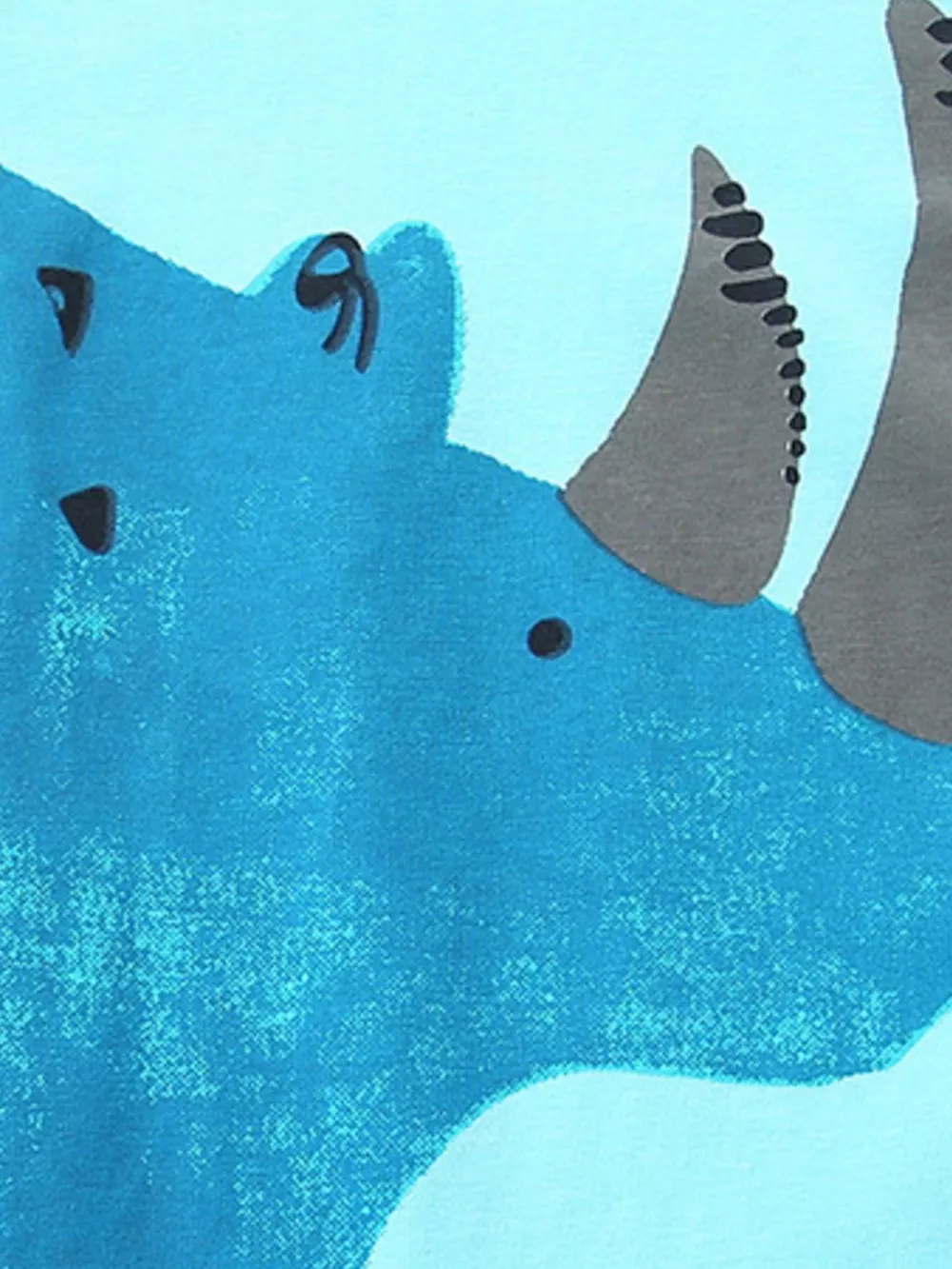 Children's Rhino Graphic Tee & Plaid Shorts Set, image 4