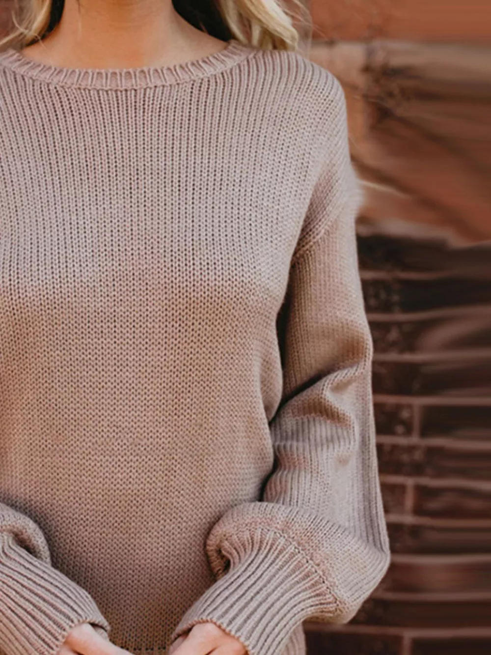 Tied Back Long Sleeve Sweater, image 7