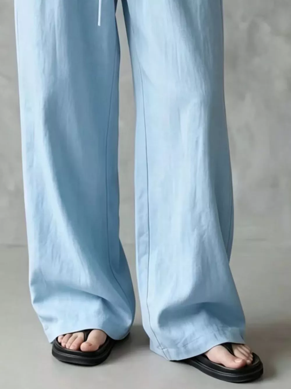 Full Size Drawstring Wide-Leg Casual Pants Plus Size, image 12
