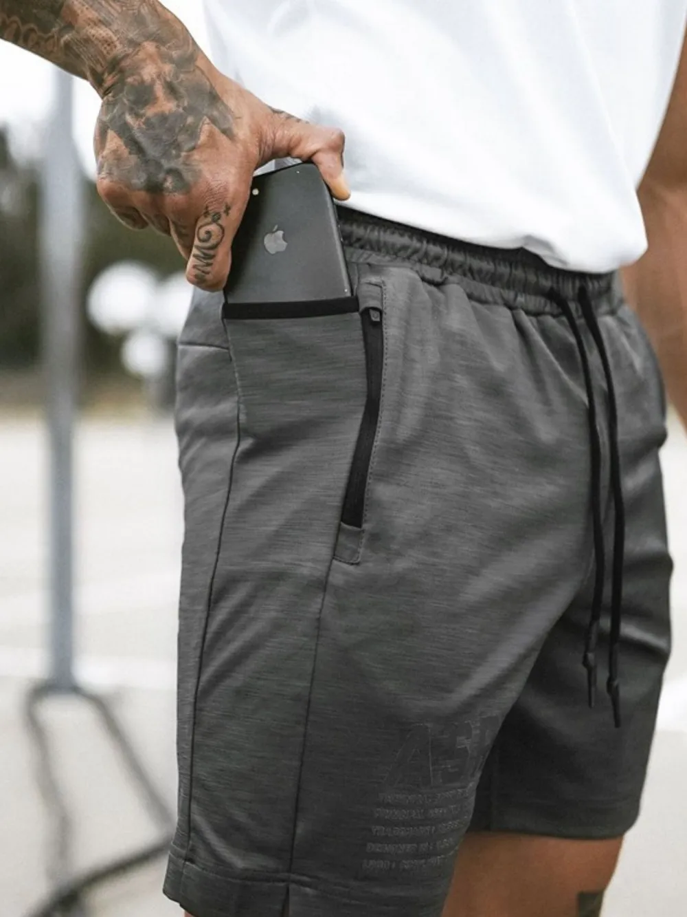 Men's Drawstring Active Shorts with Pockets, image 3