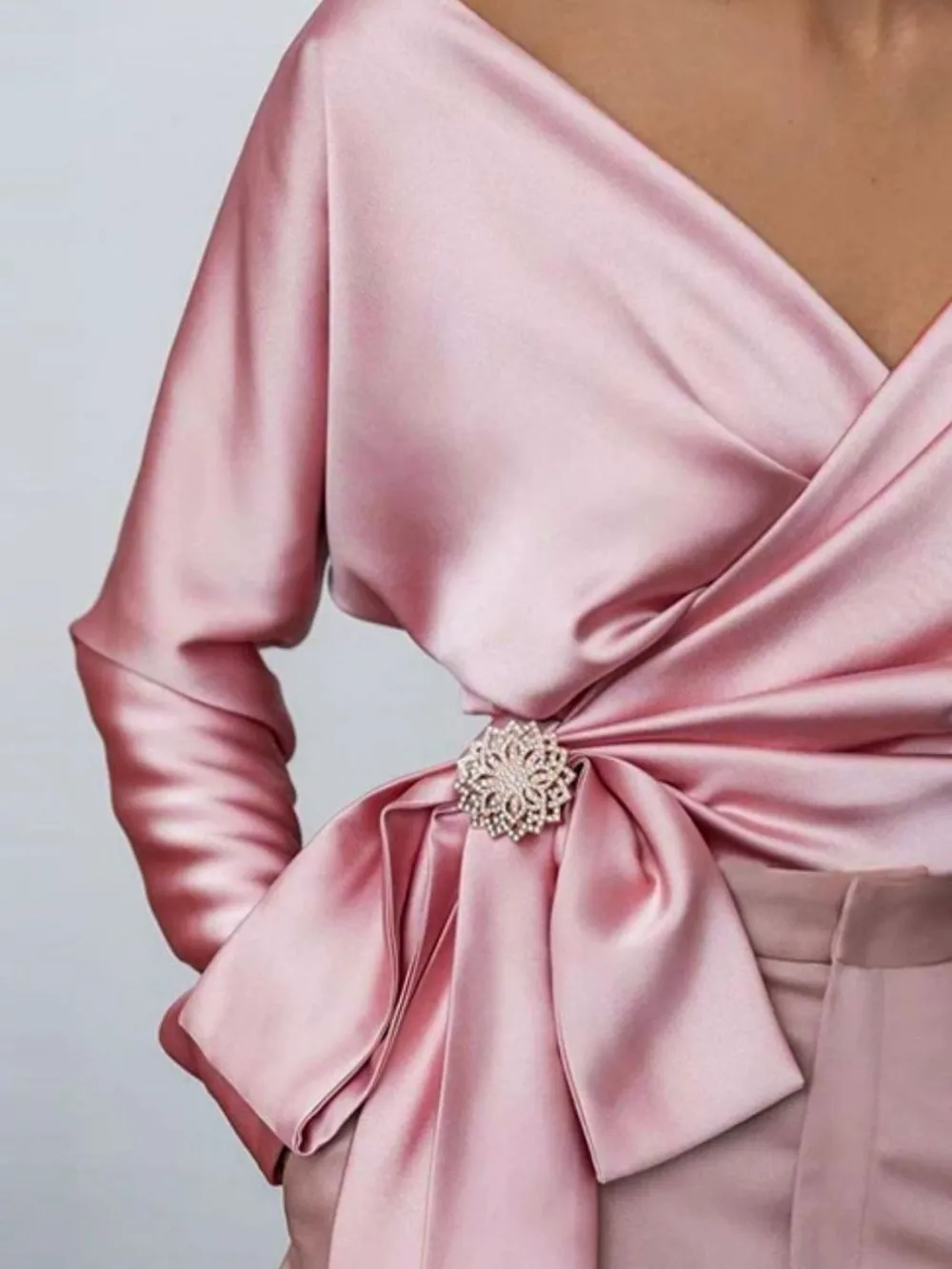 Surplice Long Sleeve Blouse, image 4