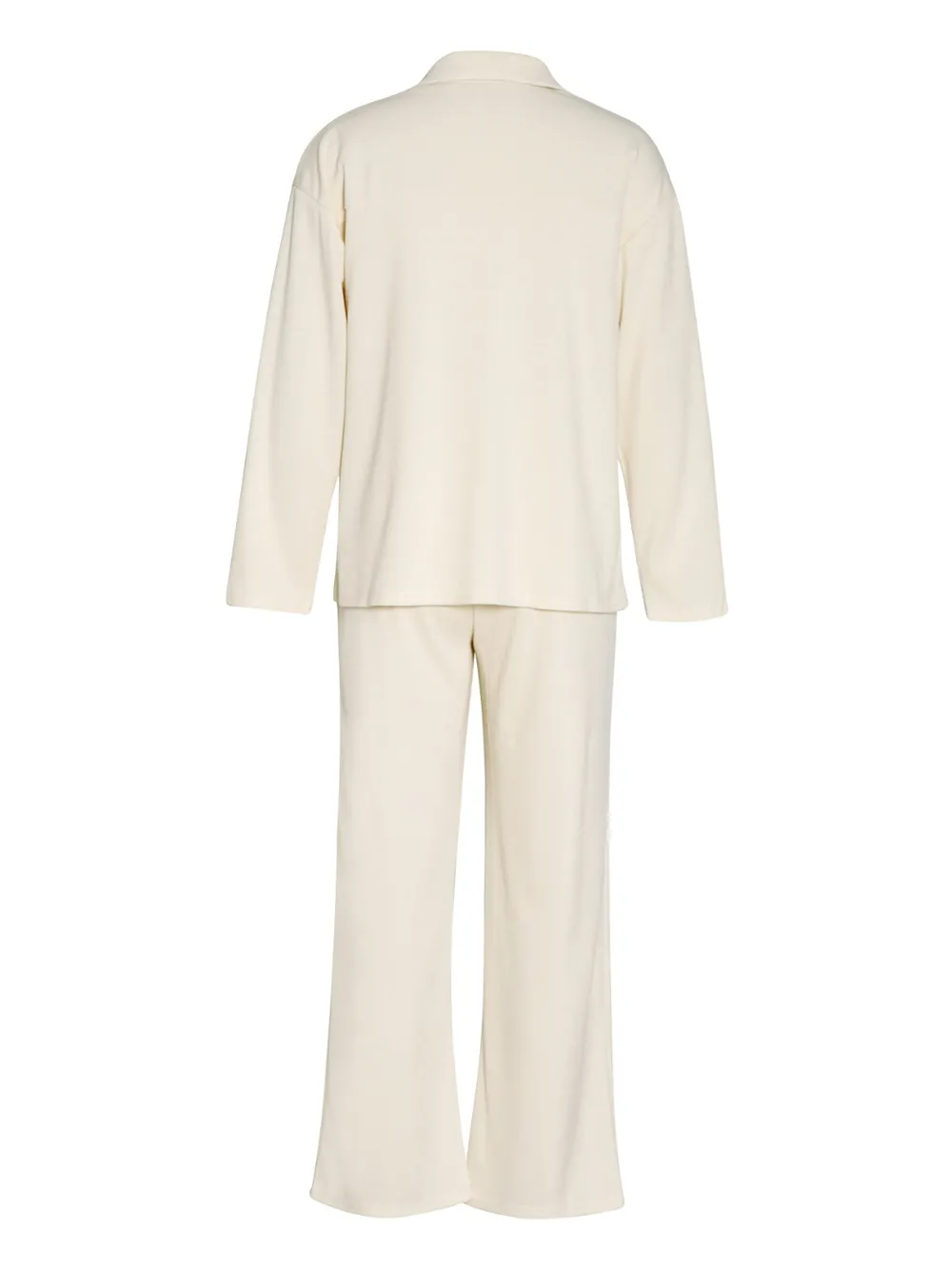 Collared Neck Long Sleeve Top and Drawstring Pants Set, image 10