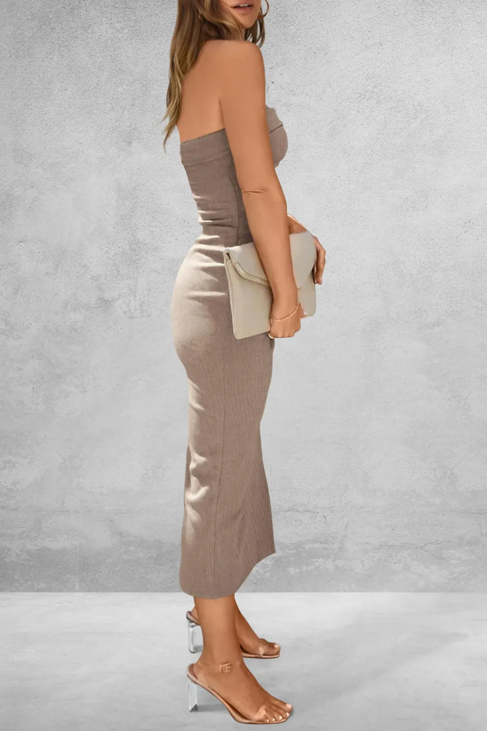 Slit Tube Midi Dress, image 25