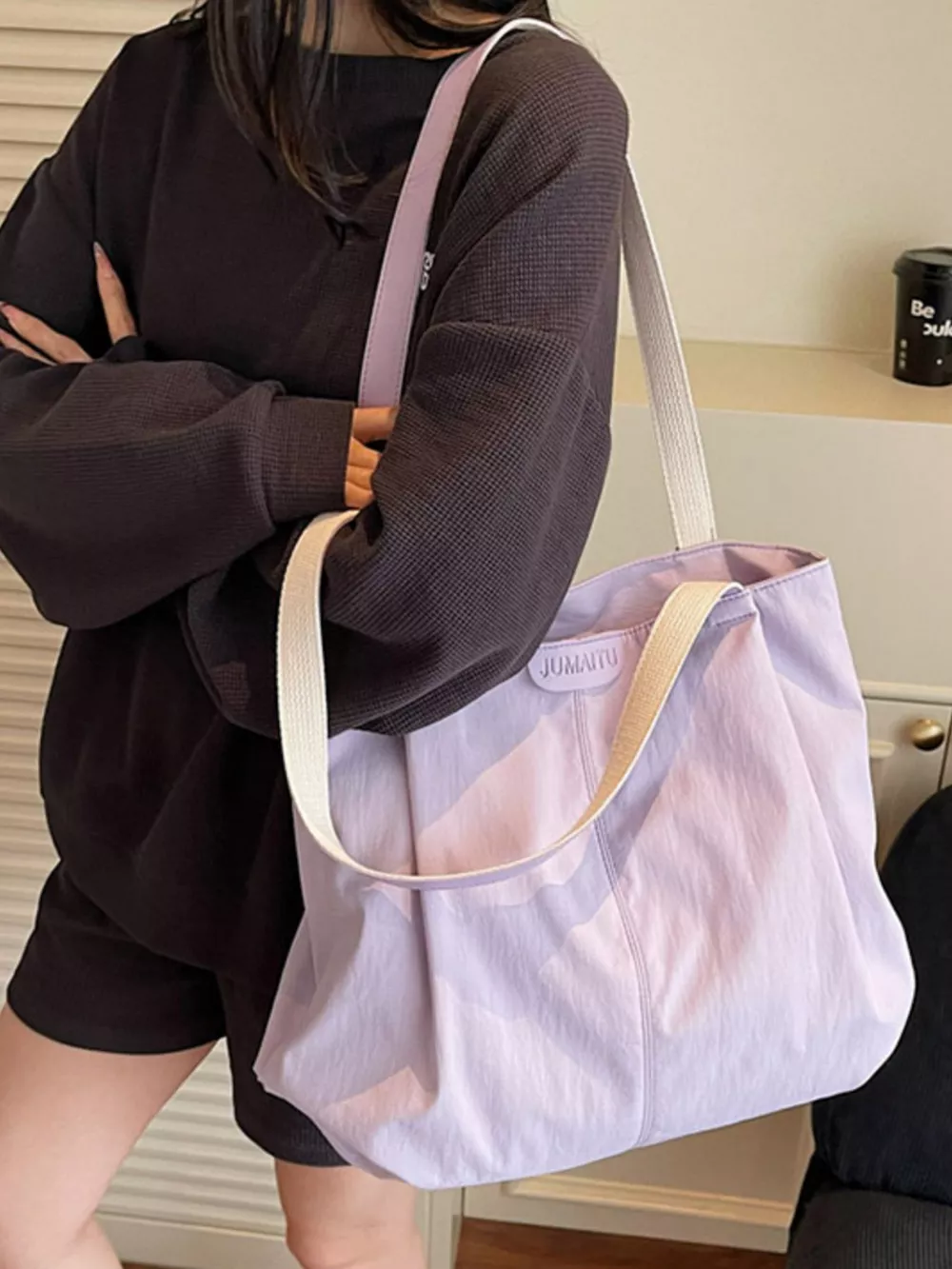 Lightweight Canvas Shoulder Bag, image 3