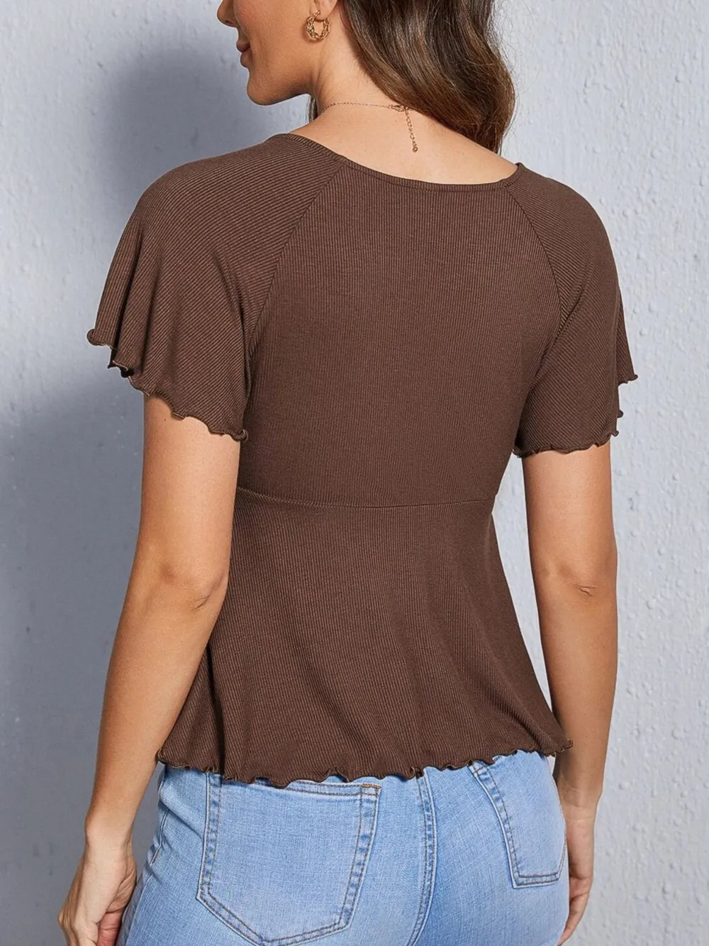 Surplice Short Sleeve T-Shirt, image 4