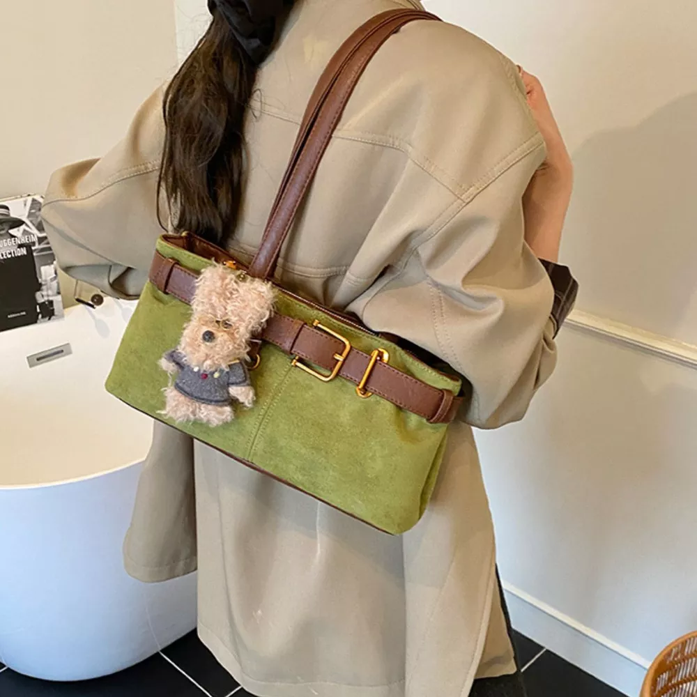 Buckle Decor Shoulder Bag, image 4