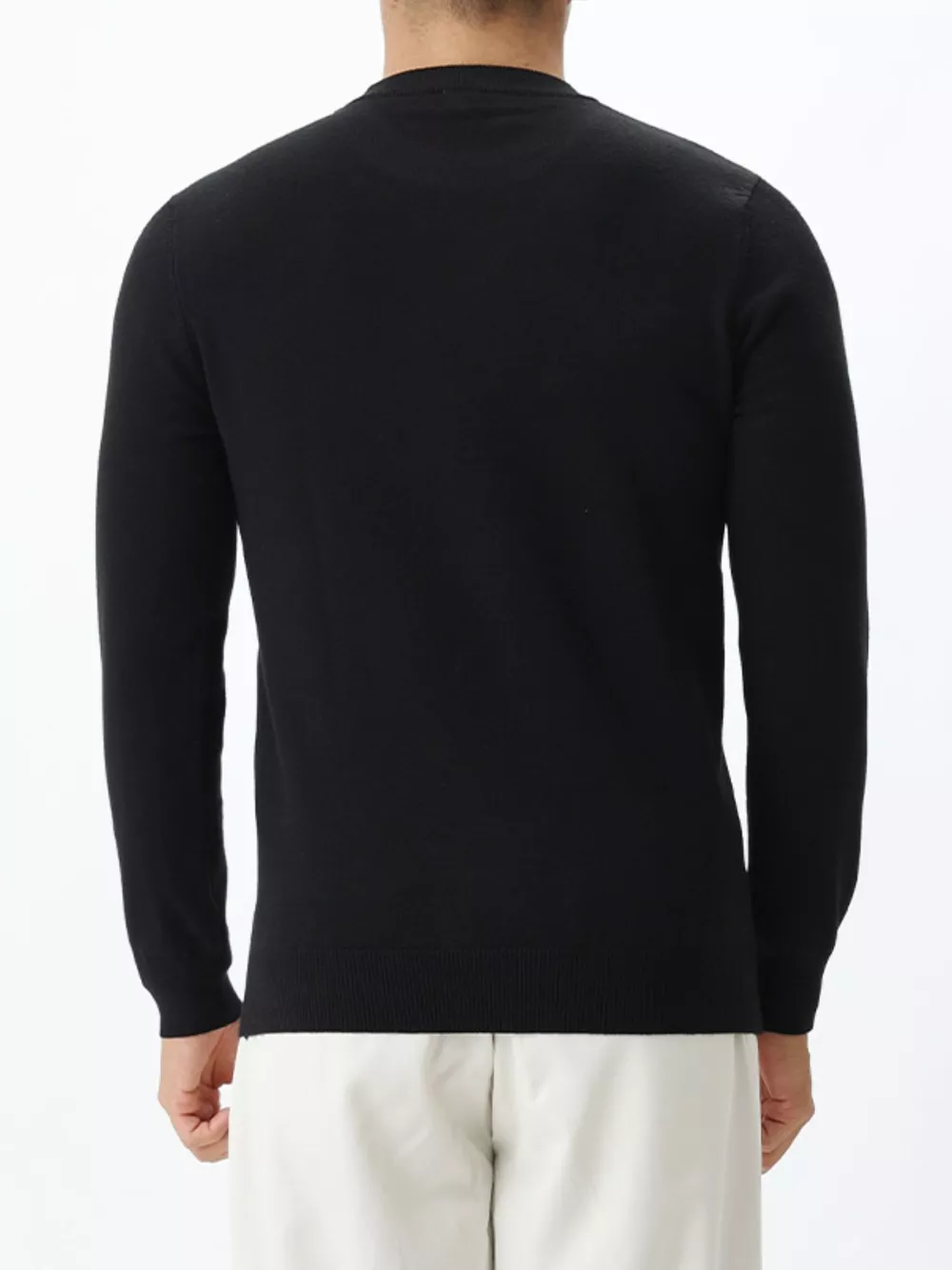 Men's Plus Size Classic Crew Neck Sweater, image 11