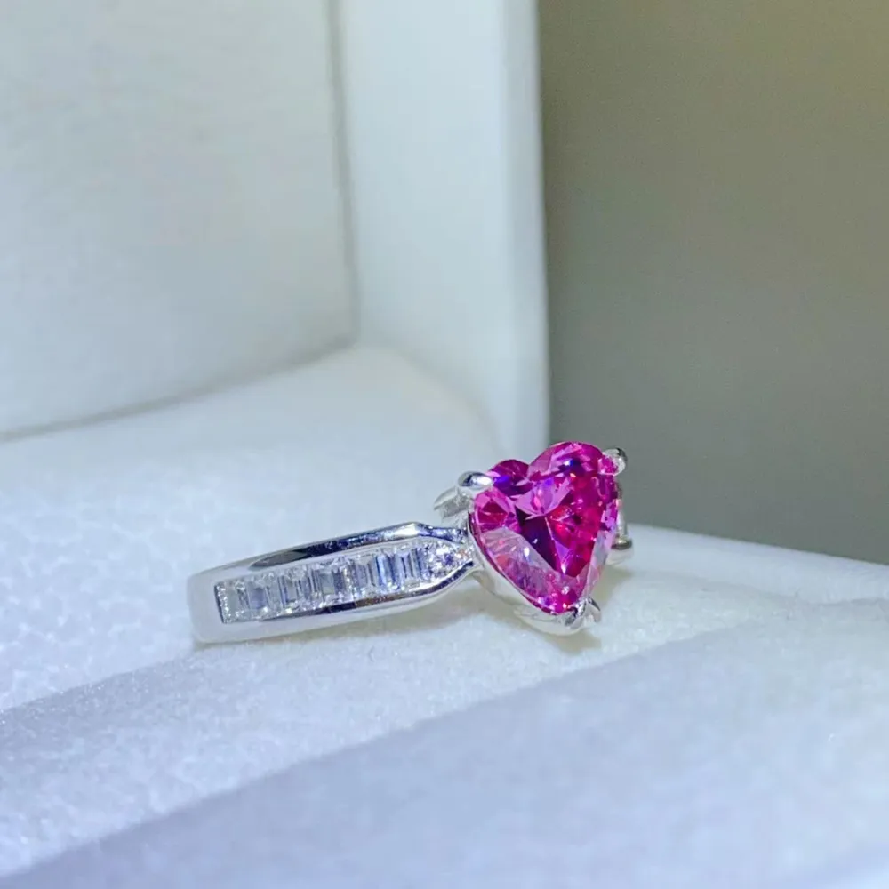 1 Carat Moissanite 925 Sterling Silver Ring, image 3