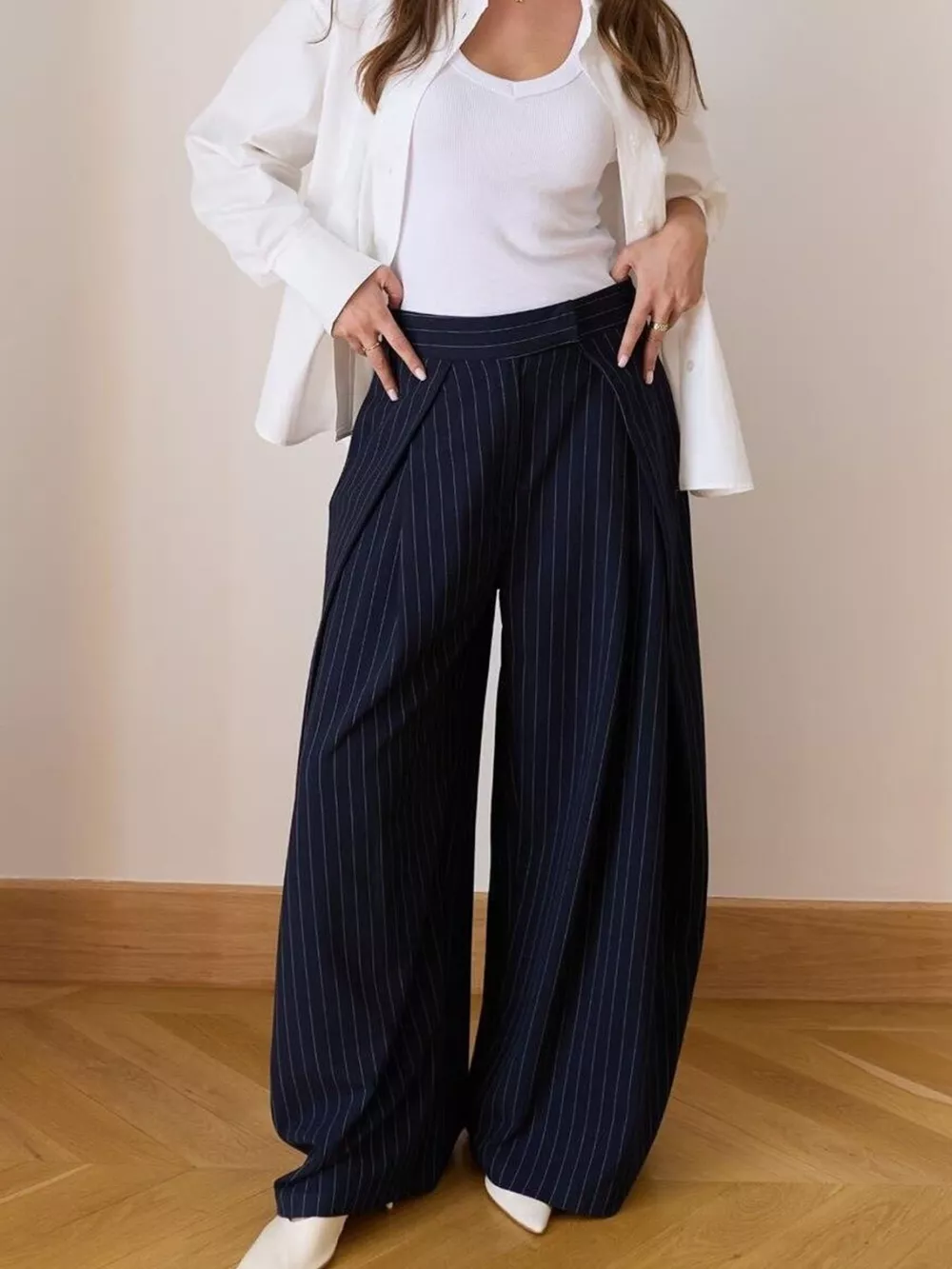 High-Waisted Wide-Leg Pants