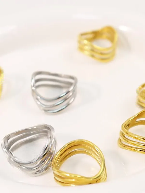 Titanium Steel Three-Layered Ring, image 9
