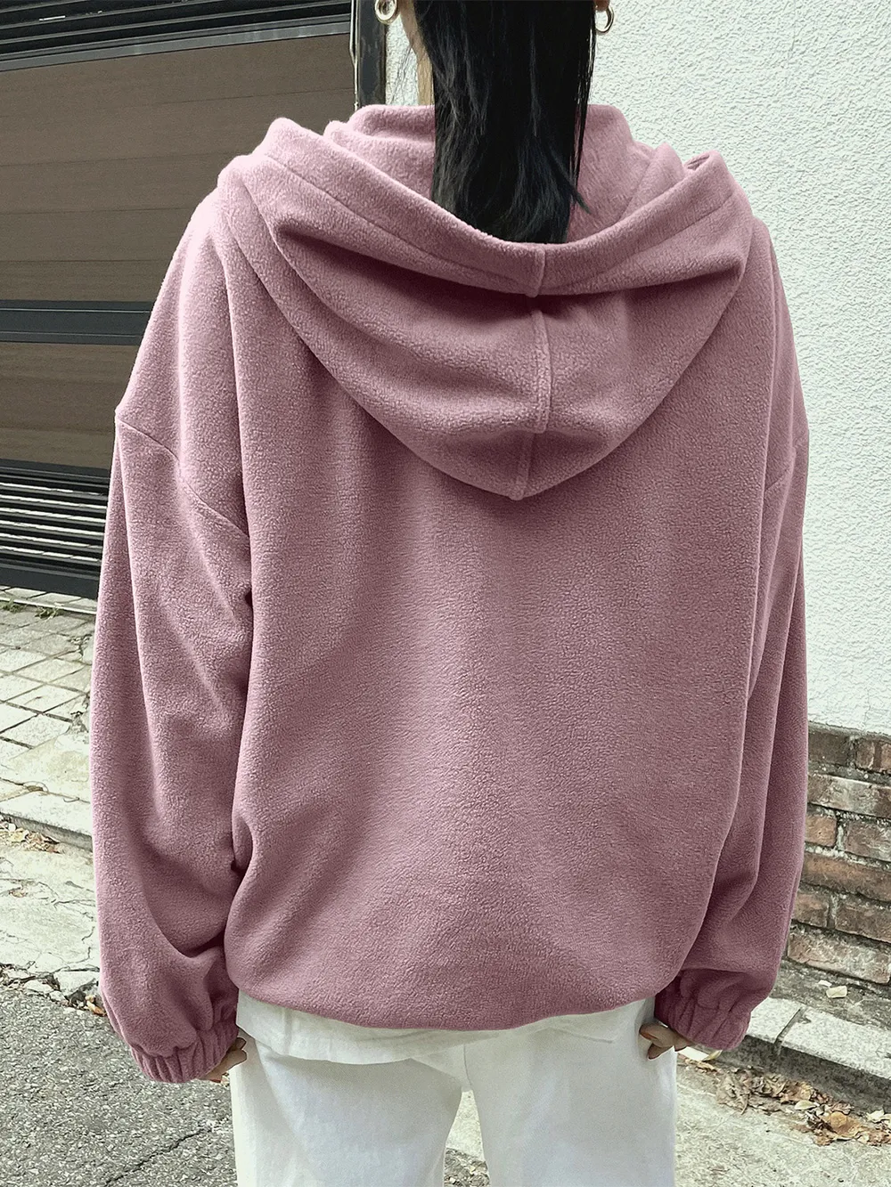 Mountain Quarter Zip Long Sleeve Hoodie, image 8