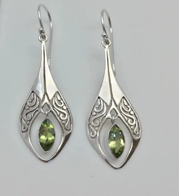 Alloy Rhinestone Cutout Earrings, image 3