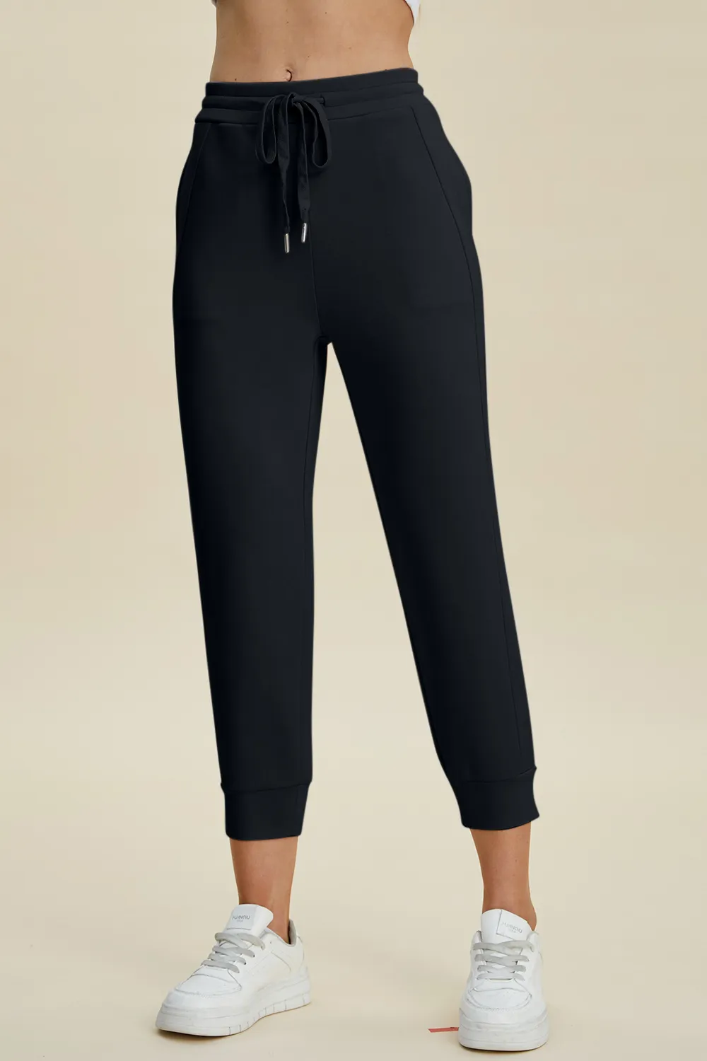 Full Size Air Scuba Drawstring High Waist Cropped Pants, image 13