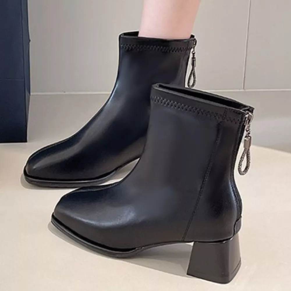 Square Toe Block Heels Boots, image 15