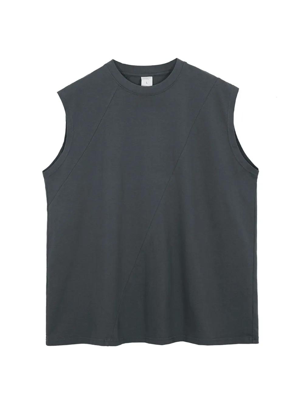 Men's Solid Color Round Neck Tank, image 6