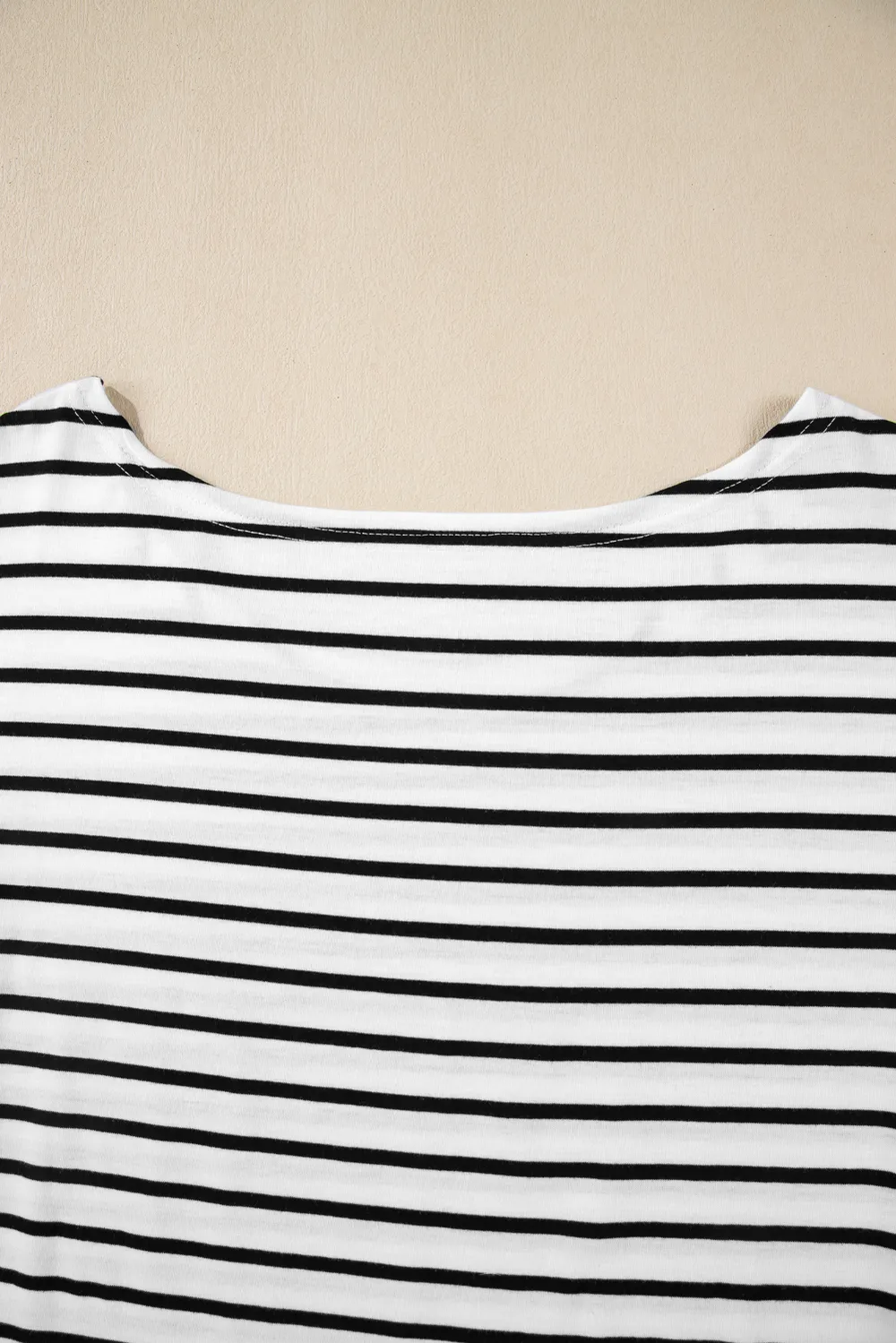 Stripe Half Sleeve Scoop Neck Top, image 8