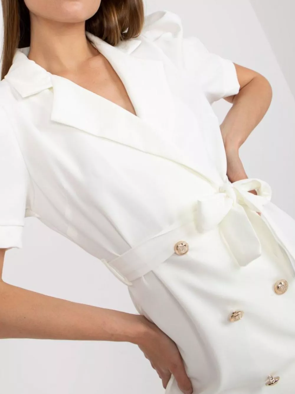 Blazer Style Tie Waist Mini Dress, image 10