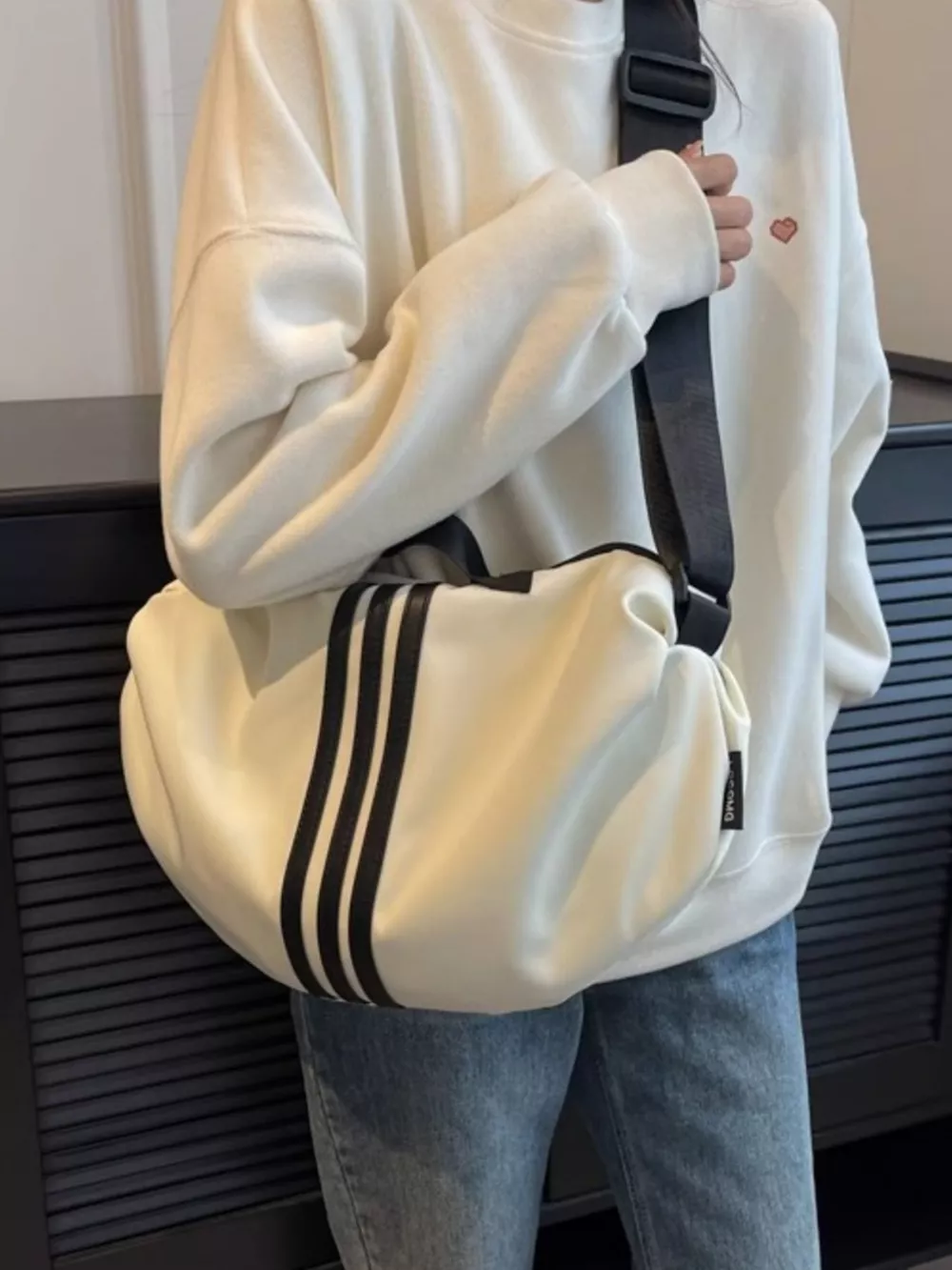 Contrast Striped Crossbody Bag, image 8