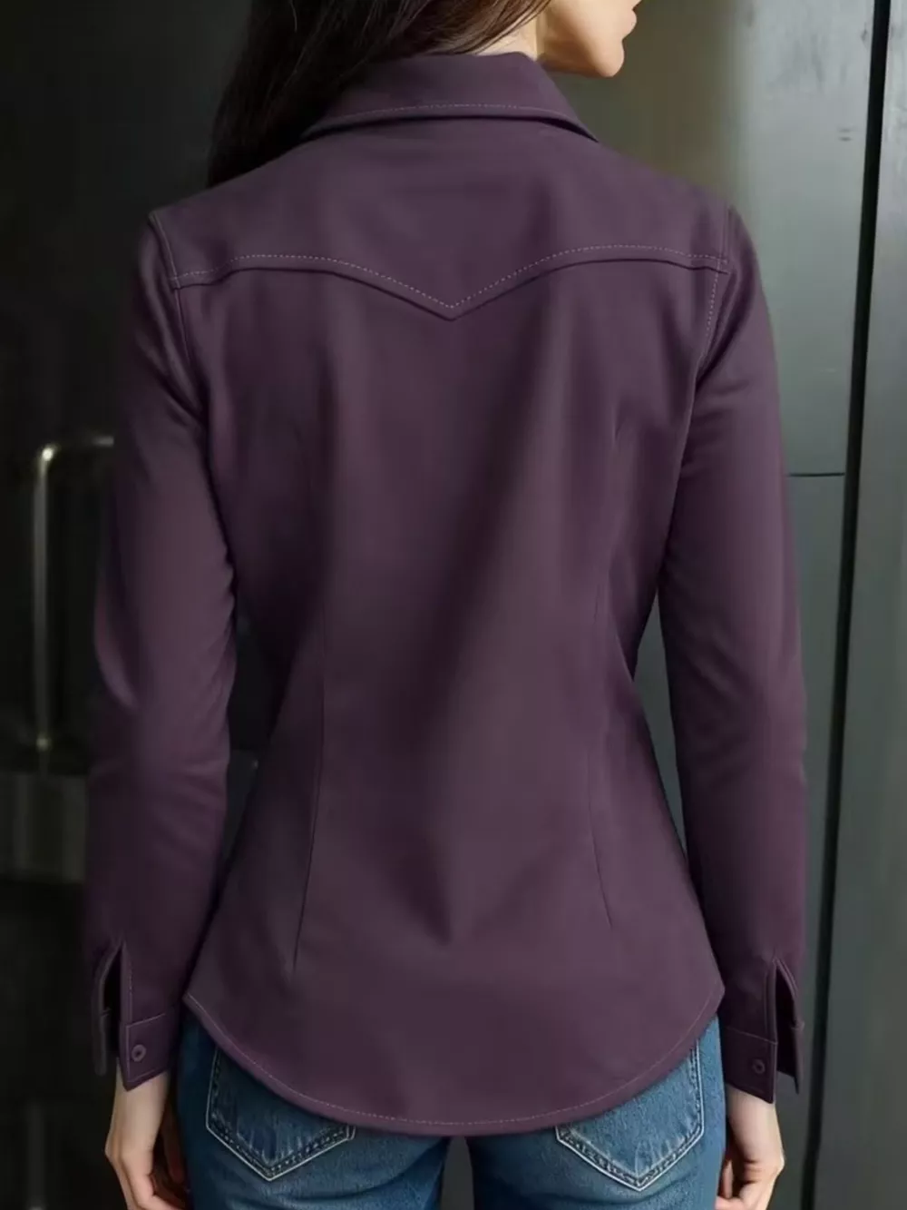 Suede Button-Down Shirt, image 2
