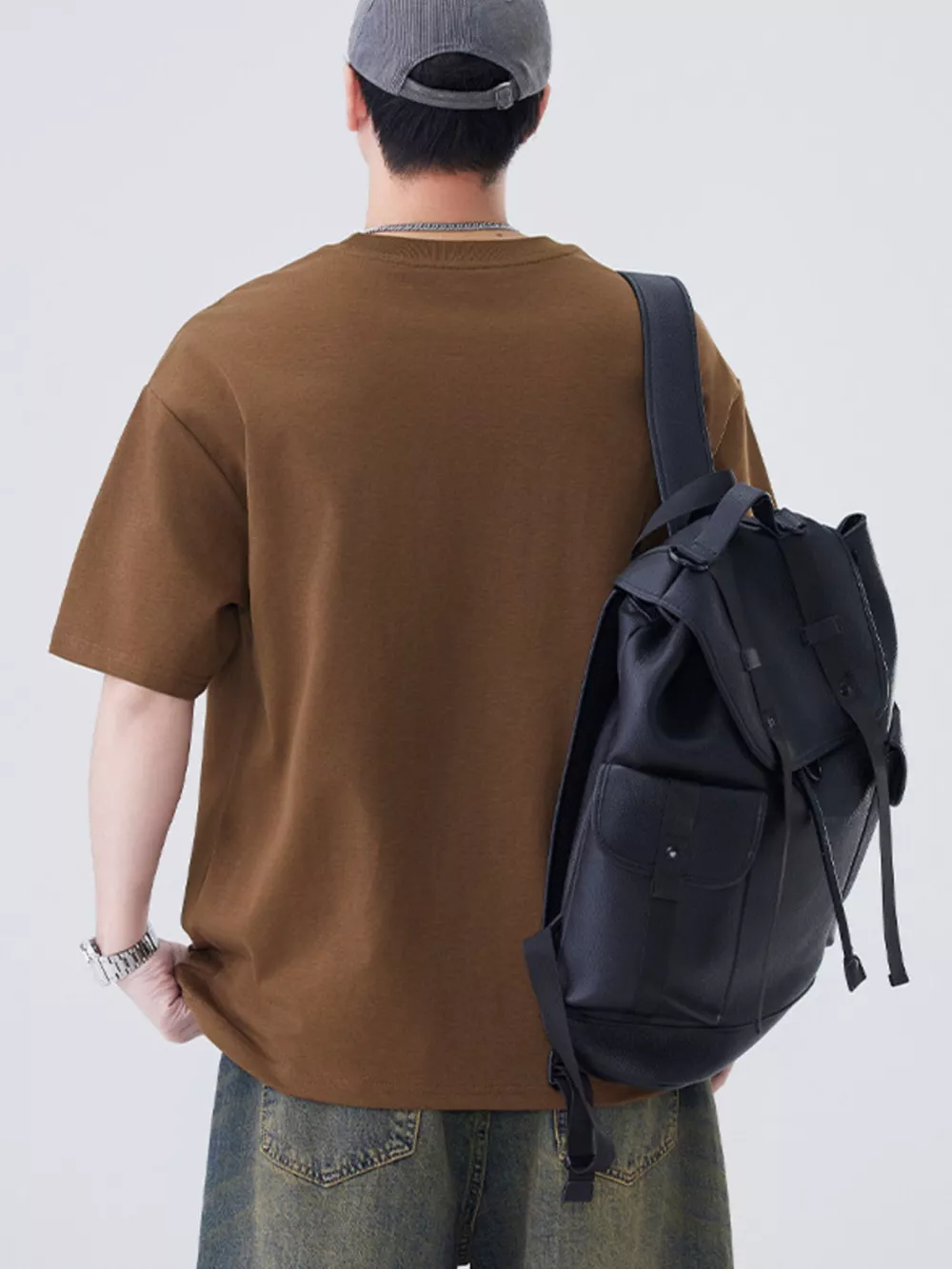 Men's Plus Size Round Neck Short Sleeve T-Shirt, image 13