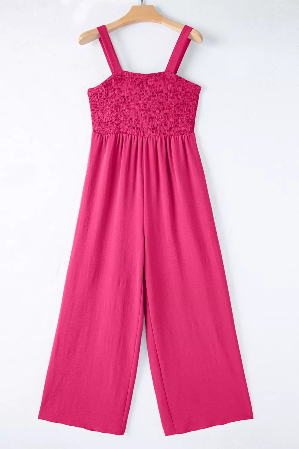 Smocked Bodice Wide Leg Jumpsuit, image 5