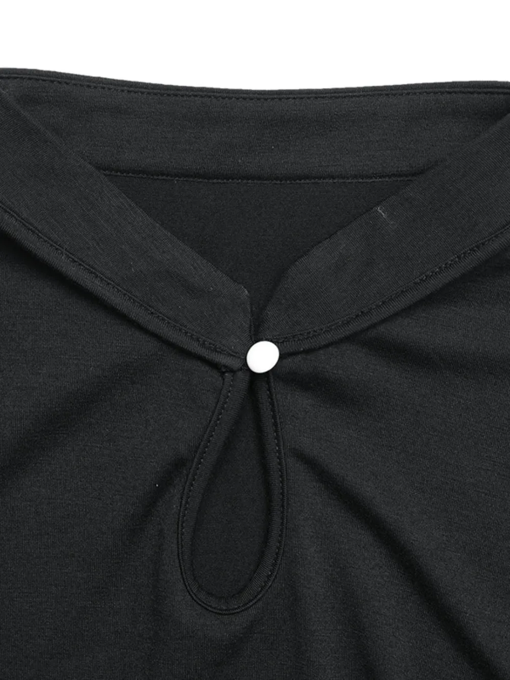 Floral Applique Keyhole Sleeveless Top, image 7