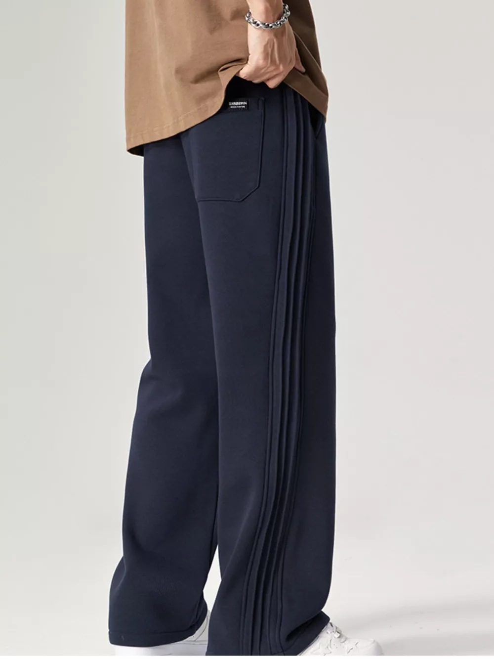 Men's Plus Size Casual Loose Fit Pants, image 7