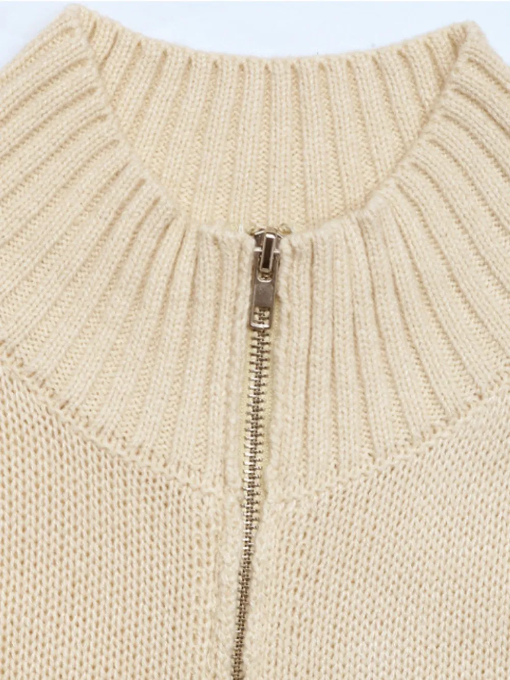 Zip Up Mock Neck Sweater Vest, image 6