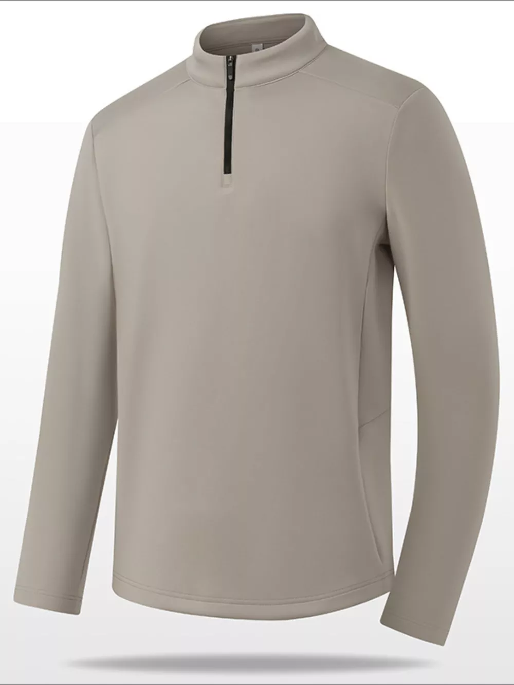 Men's Plus Size Long Sleeve Quarter T-Shirt, image 5