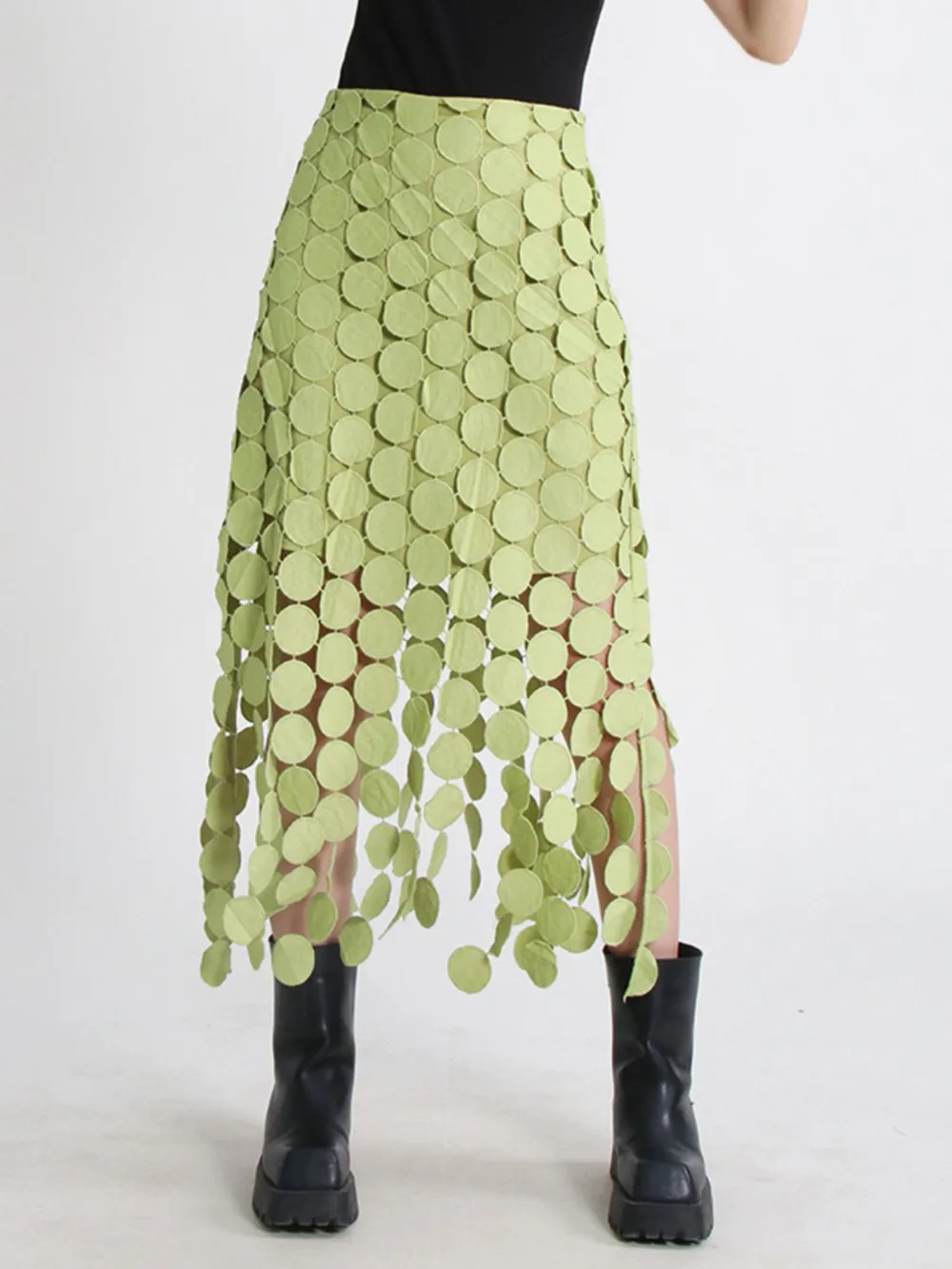 Fringe Midi Skirt, image 4