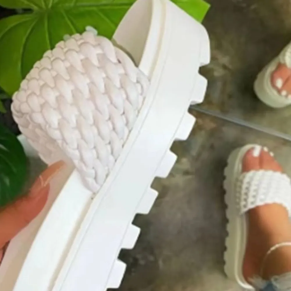 PU Leather Open Toe Platform Sandals, image 8