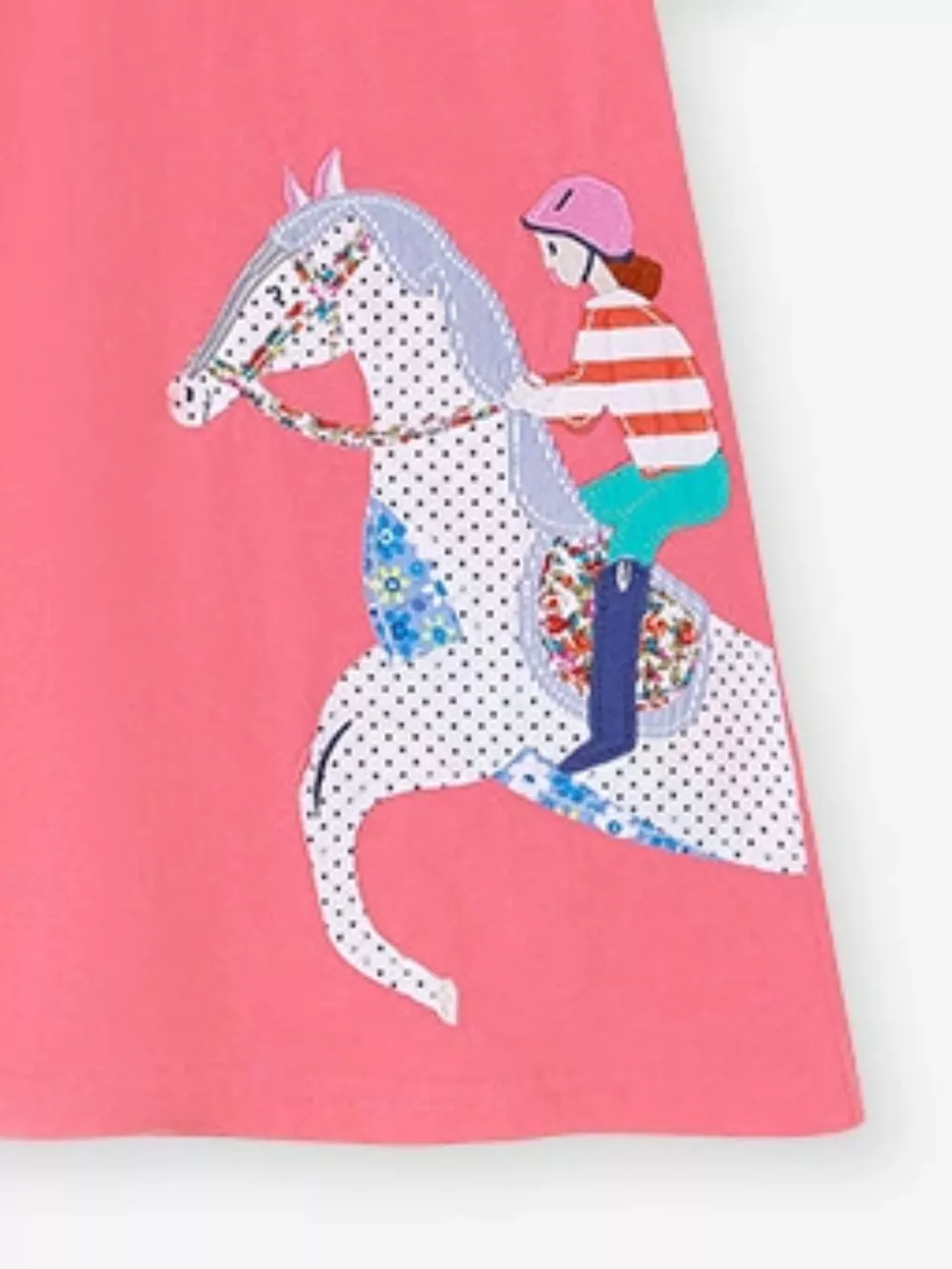 Children's Equestrian Short Sleeve Polo Dress, image 5