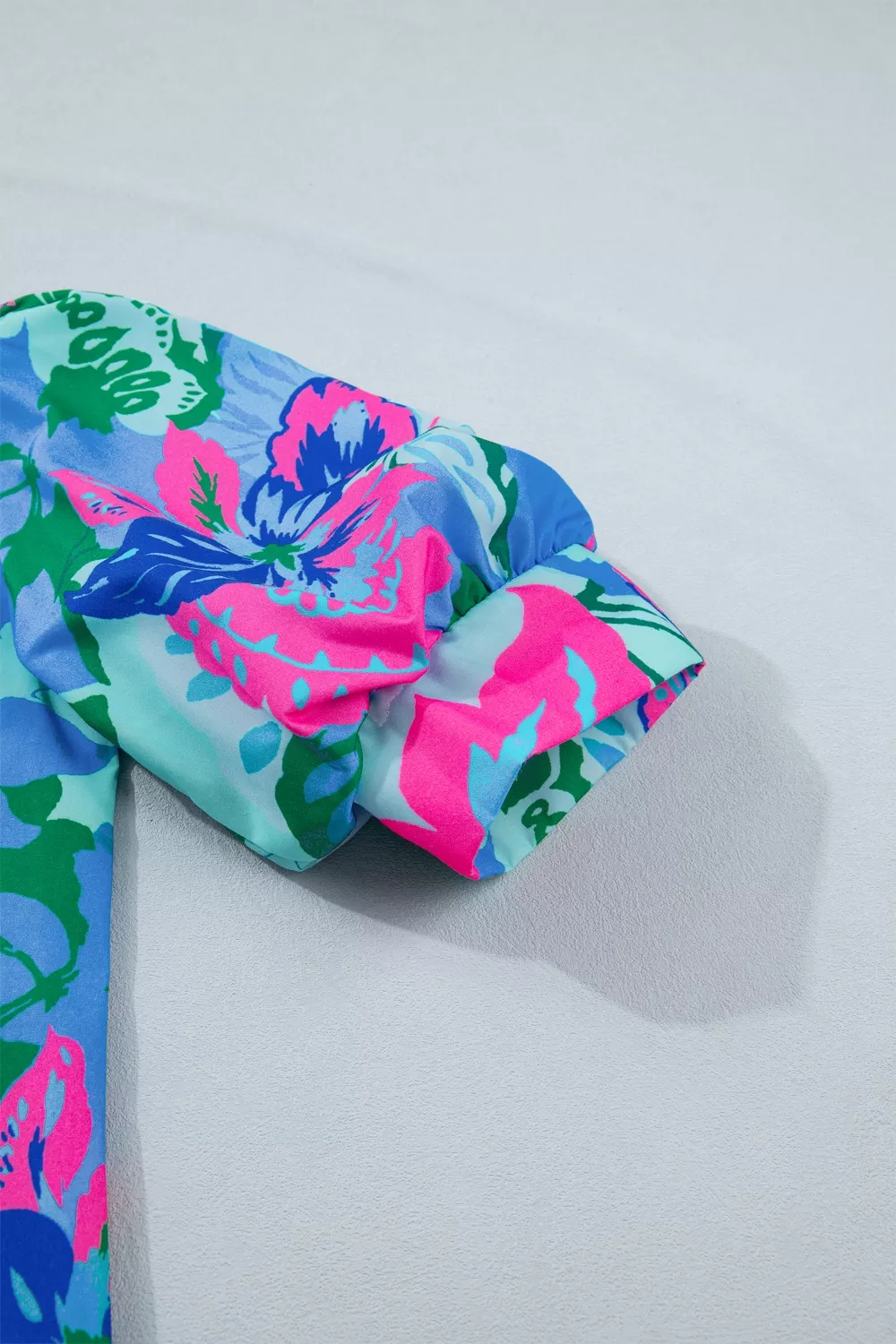 Floral Print V Neck Half Sleeve Blouse, image 9