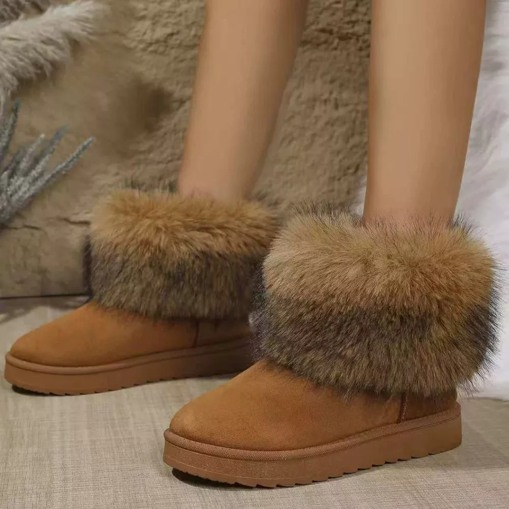 Fuzzy Trim Ankle Boots, image 5