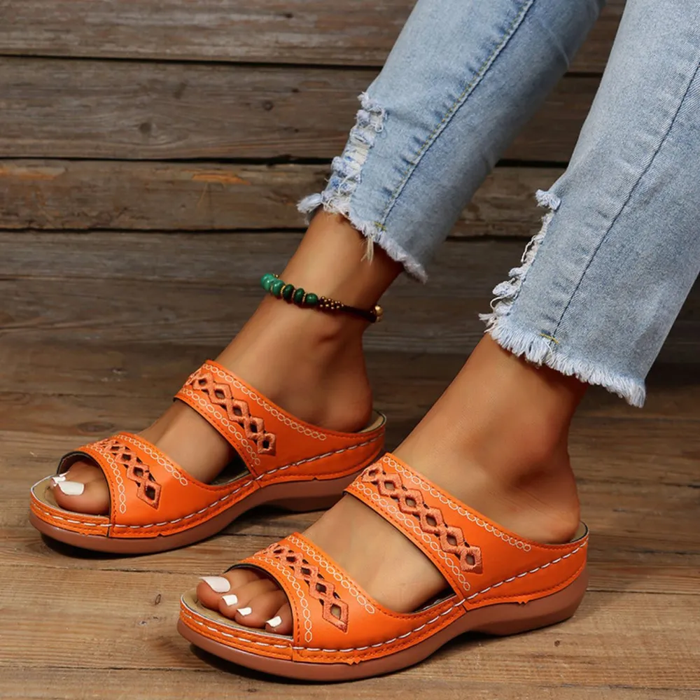 Open Toe Flats Sandals, image 7