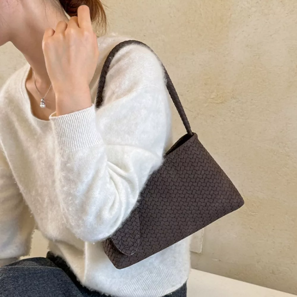 Woven Texture Shoulder Bag, image 5