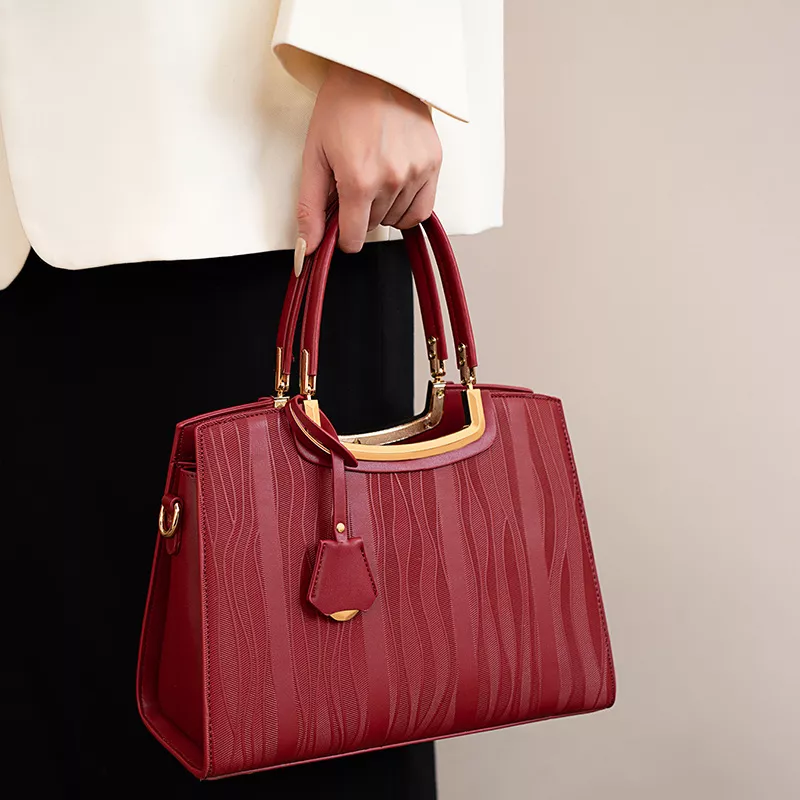 Leather Top Handle Handbag, image 2