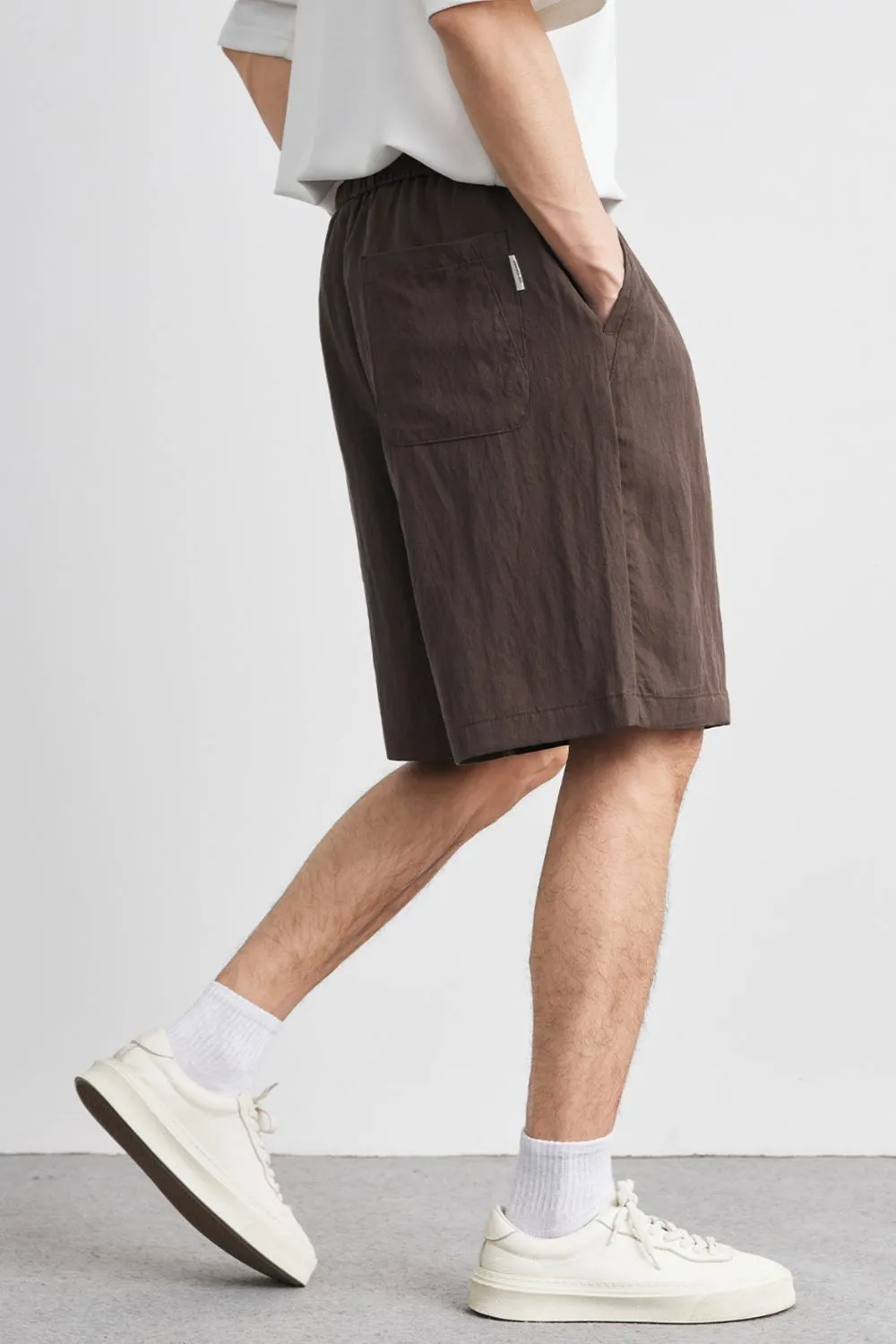 Men's Full Size Relaxed Drawstring Shorts Plus Size, image 4