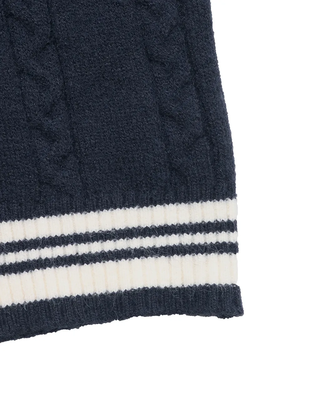Contrast Striped V-Neck Sweater, image 7