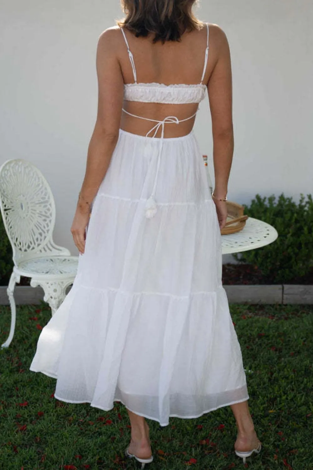 Cutout Square Neck Midi Cami Dress, image 23