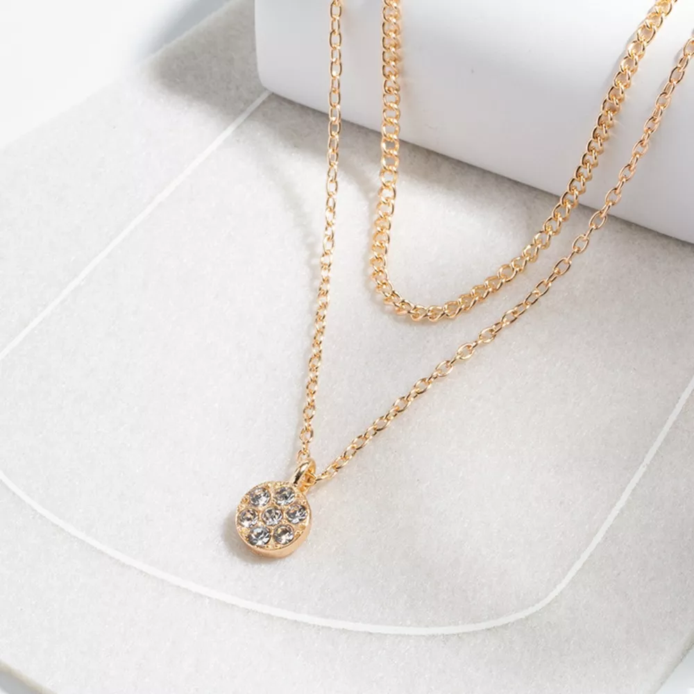 Double Layered Pendant Necklace, image 7