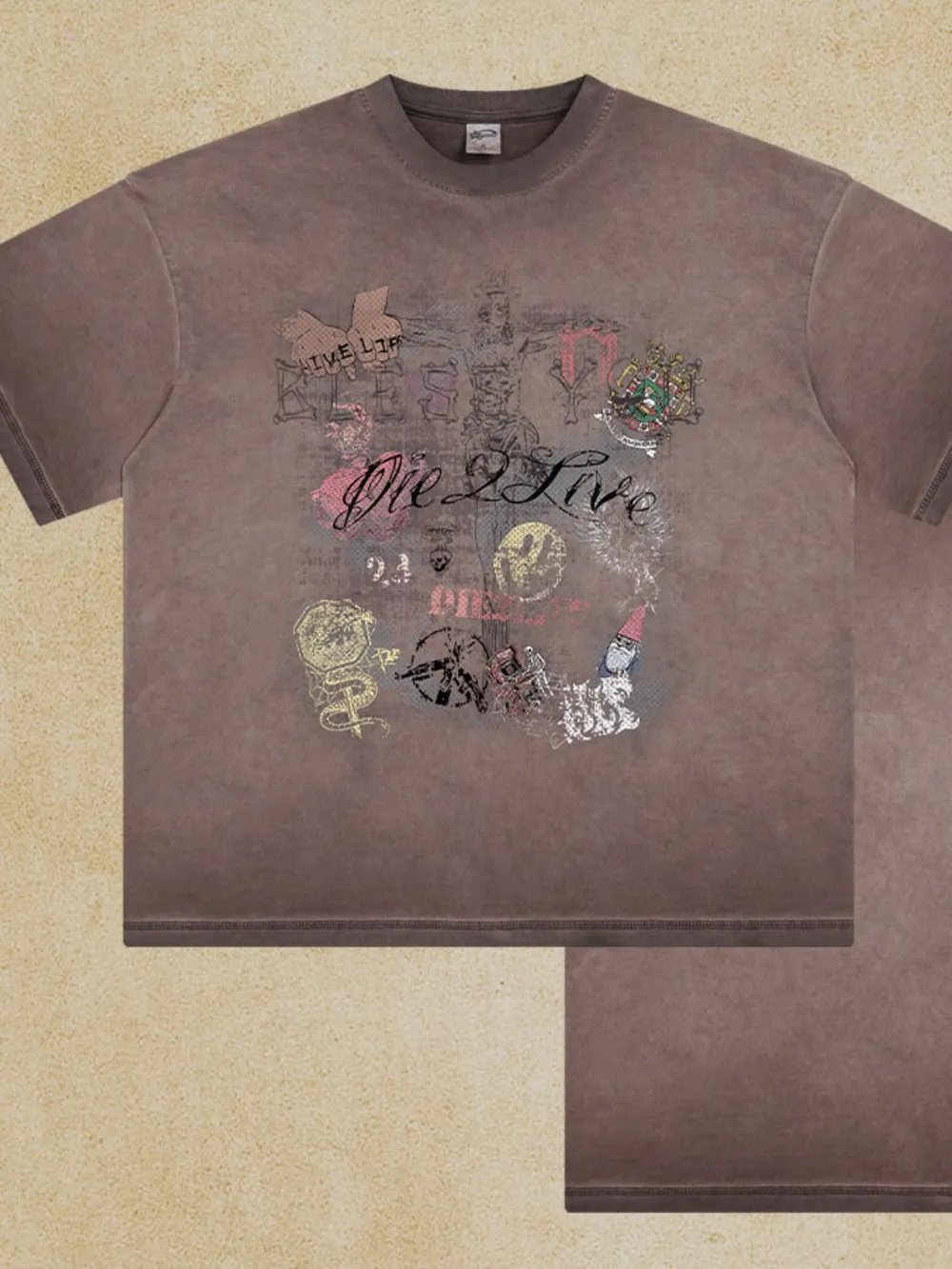 Men's Graphic Round Neck Half Sleeve T-Shirt, image 5