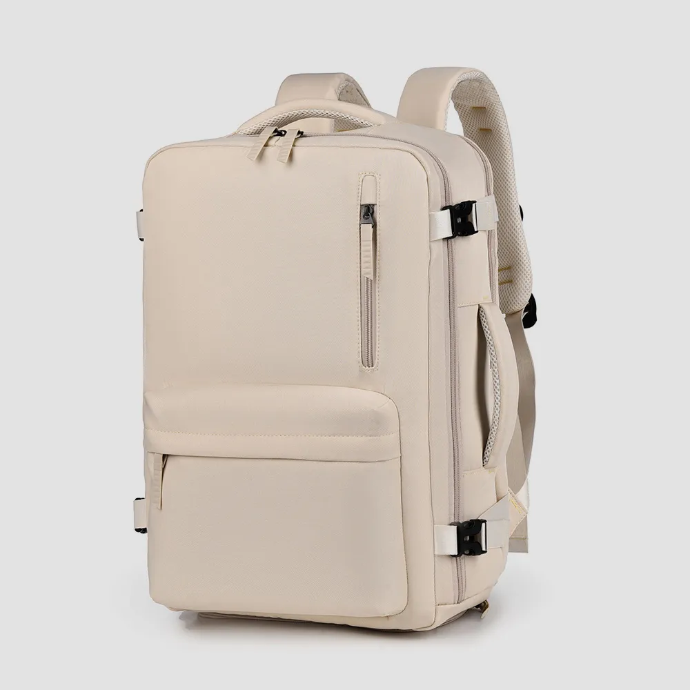 Oxford Cloth Side Pockets Backpack Bag with Handles, image 6