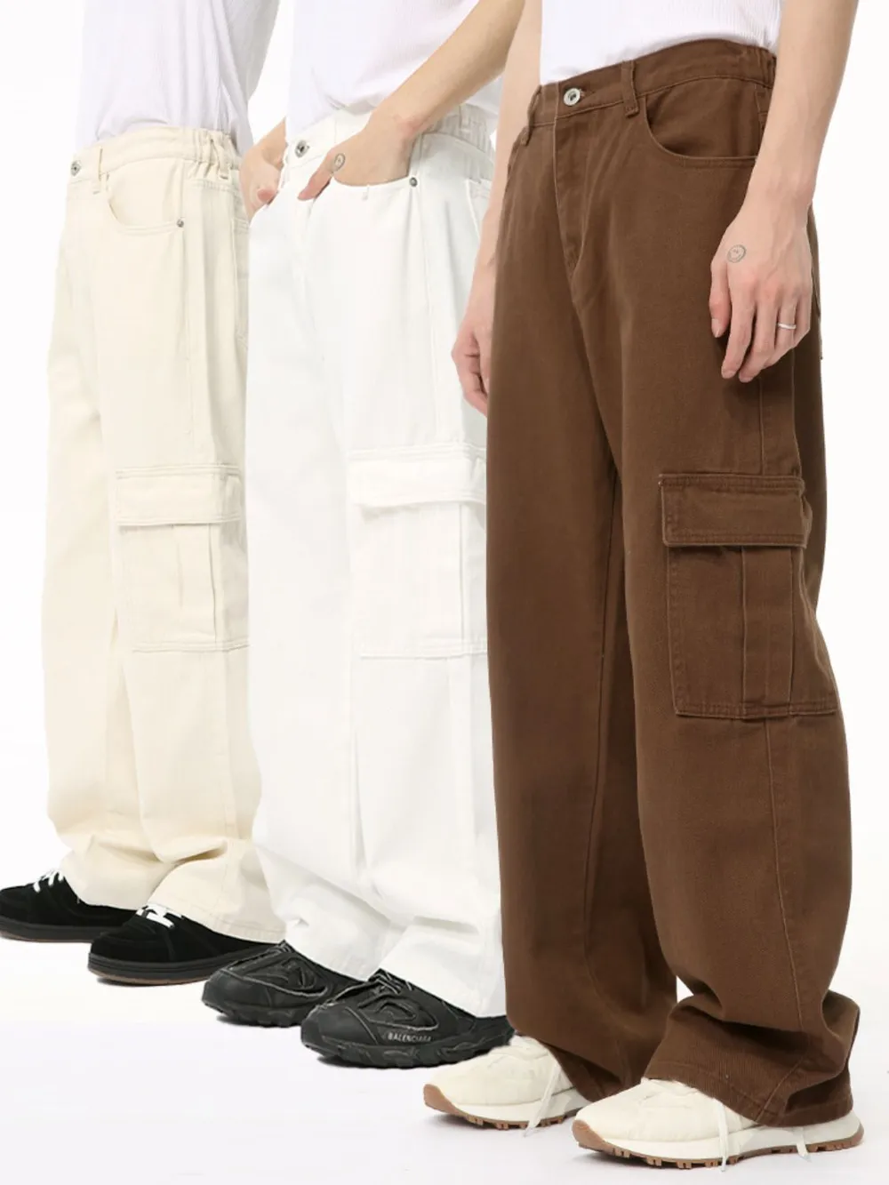 Hight Rise Wide Leg Cargo Pants, image 2