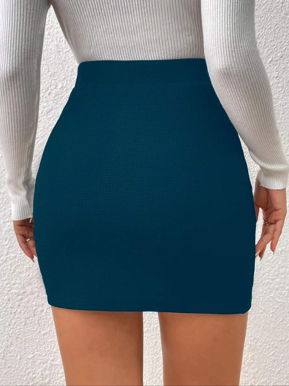 Ruched Elastic Waist Skirt, image 9